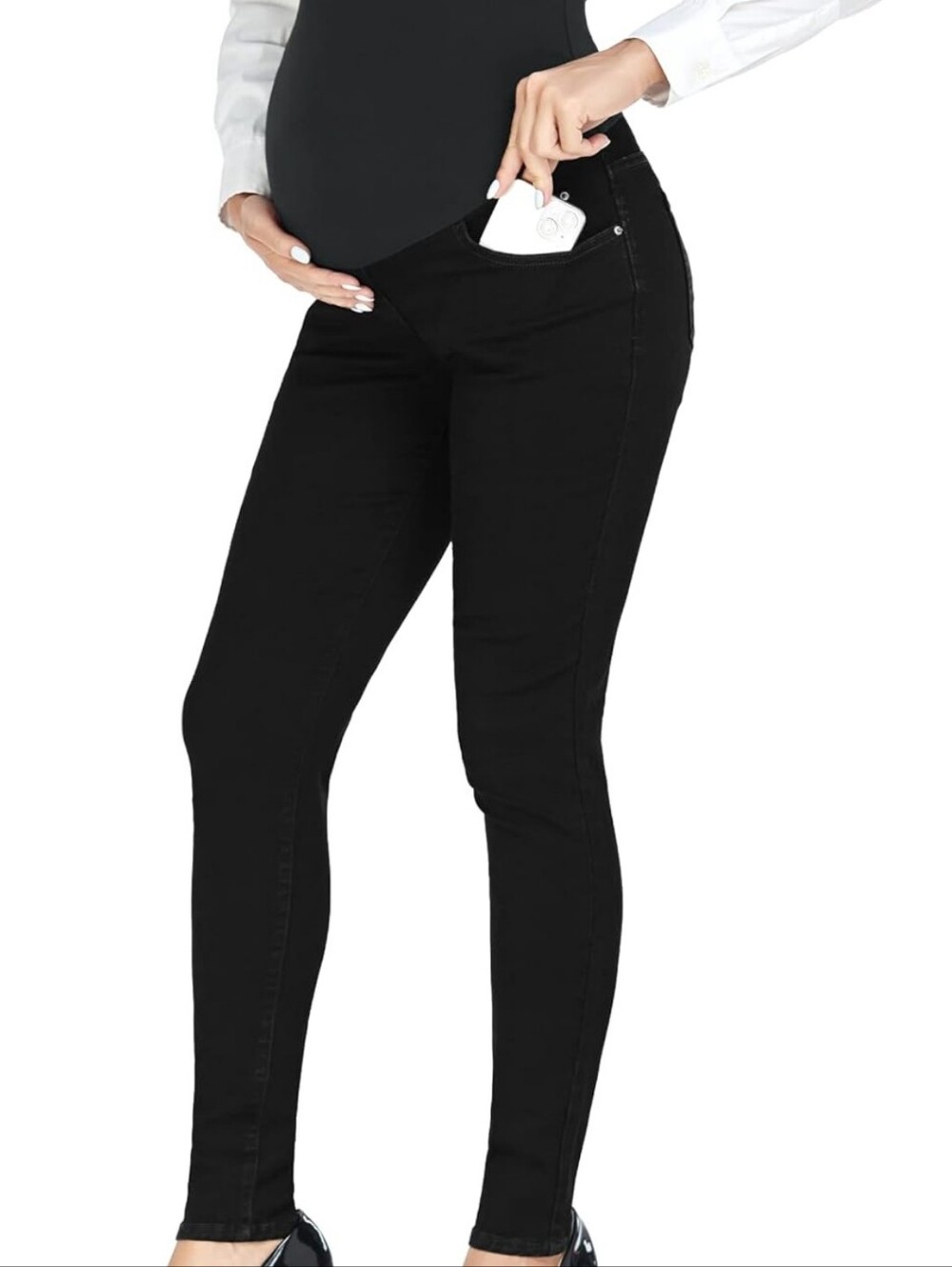Pacbreeze Maternity Black Skinny Jeans, EUC